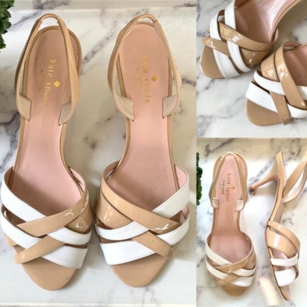 KATE SPADE Sasha Patent Slingback Heel Size 8.5